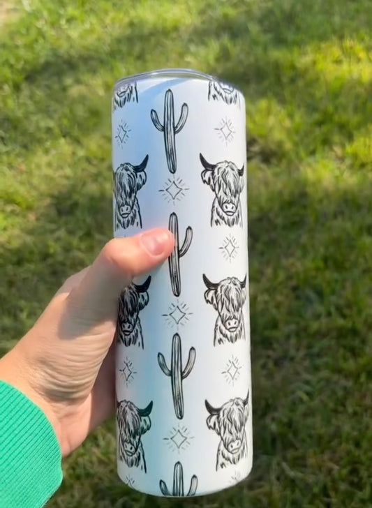 Cow & Cactus 20oz Tumbler
