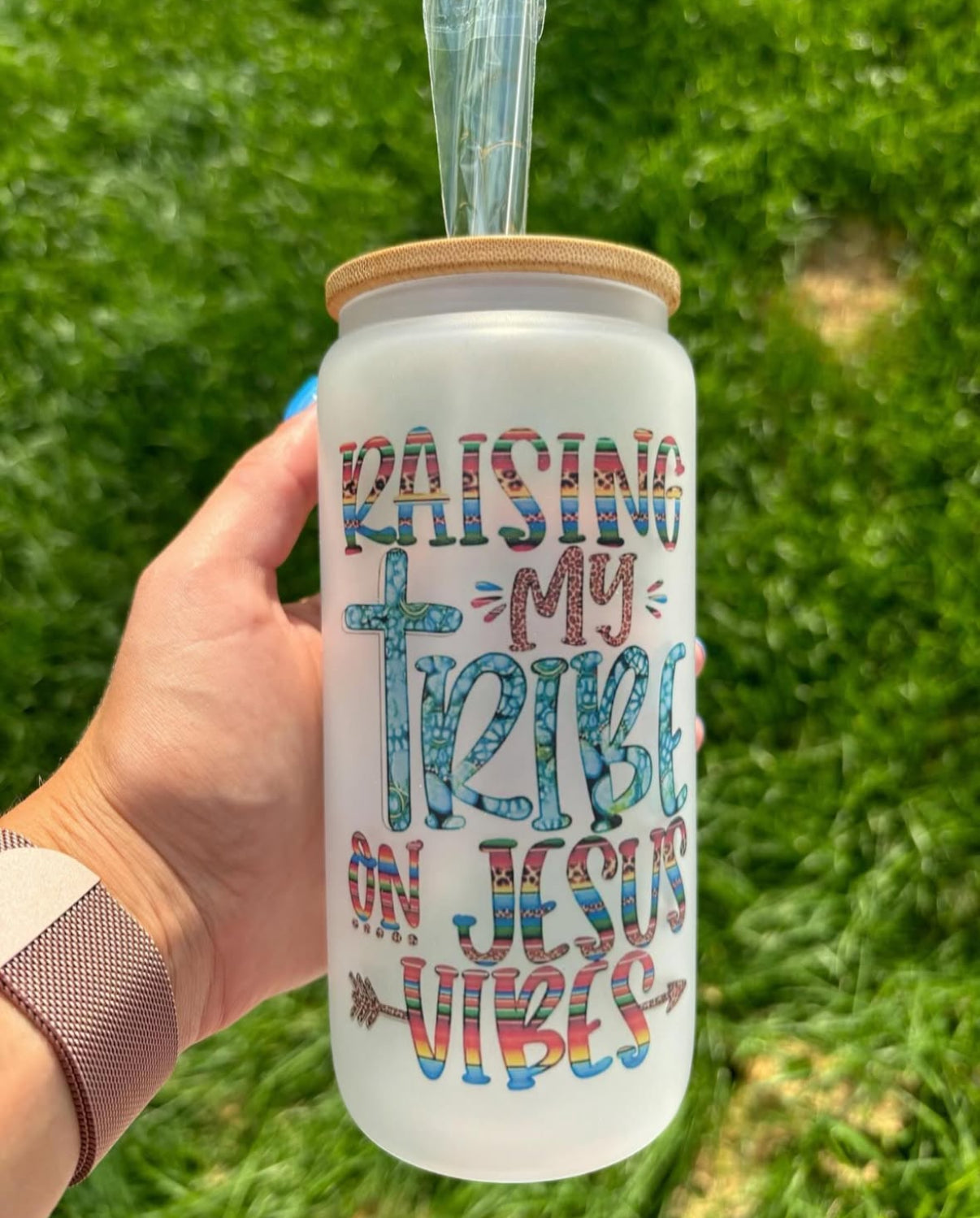 Raising My Tribe Glass Can
