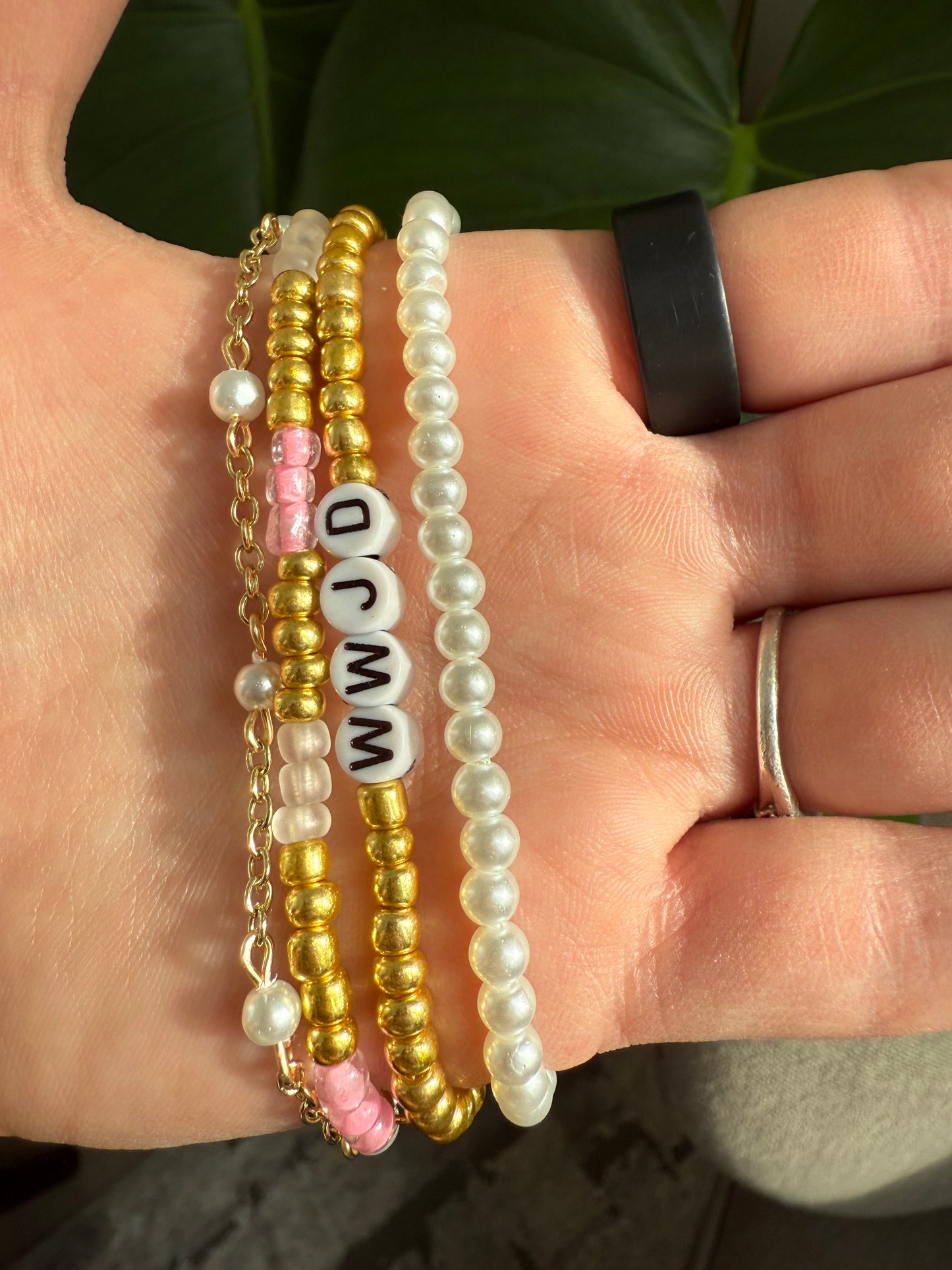 WWJD Stack Bracelet