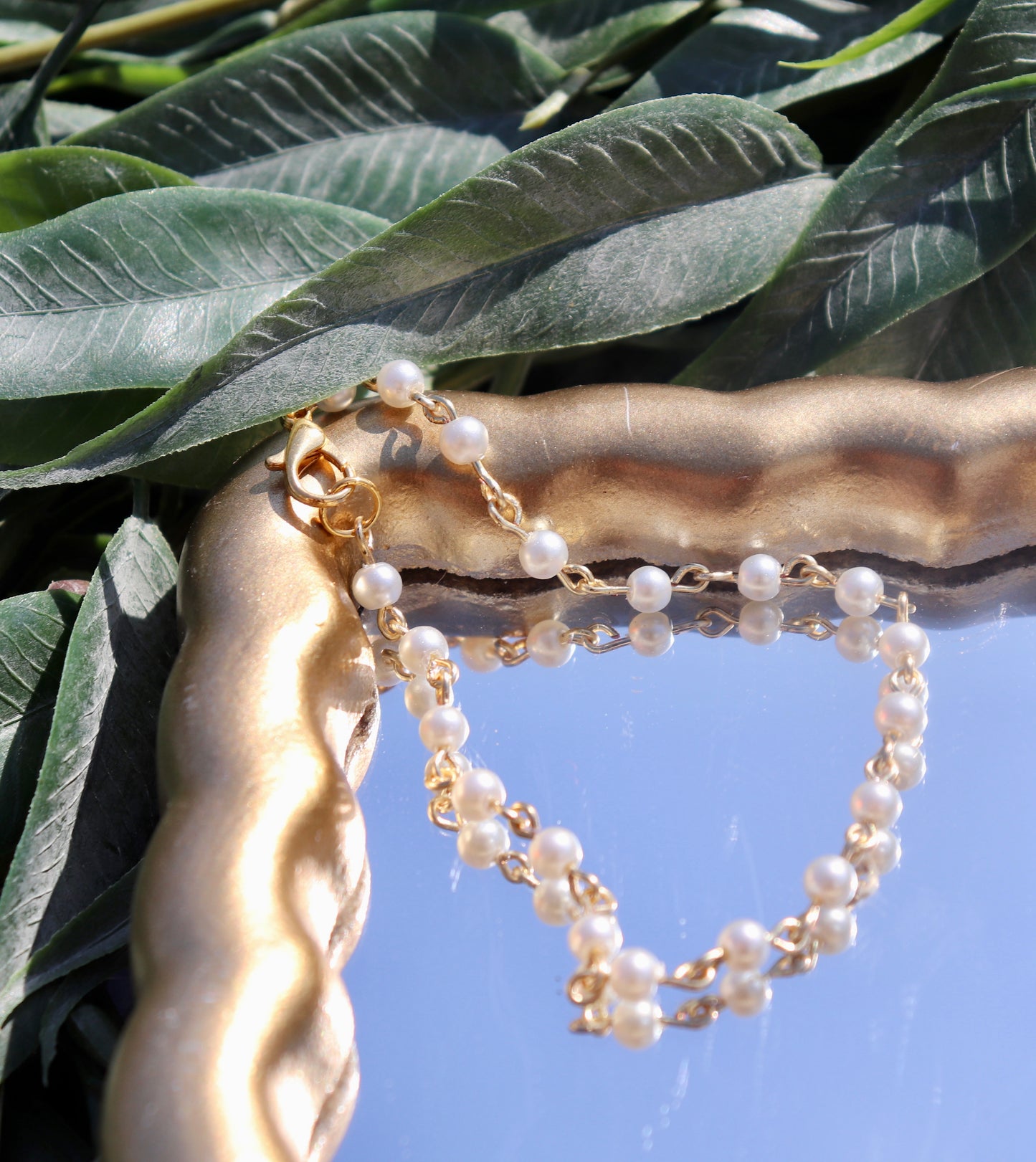 Sun Kissed Pearl Chain