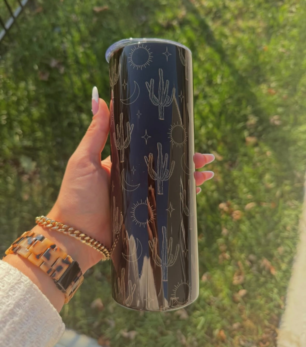 Midnight Cactus 20oz Tumbler